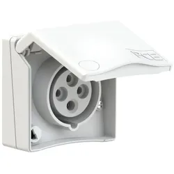 PCE 844-6v CEE-Anbausteckdose Design 16A 4p 6h IP44 (weiß) 8446v