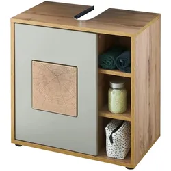 Waschbeckenunterschrank  Gremminer See , holzfarben , Maße (cm): B: 60 H: 60 T: 35.0