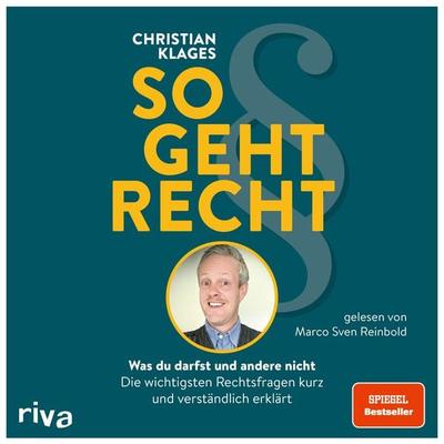 So geht Recht - Christian Klages, Audio, 9783745321876