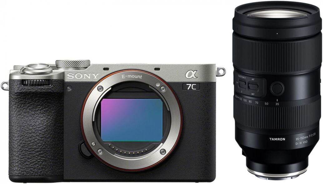 Sony Alpha ILCE-7C II Gehäuse silber + Tamron 35-150 f2-2,8   nach 300 EUR Tamron Premium-Zoom Sofortrabatt Aktion