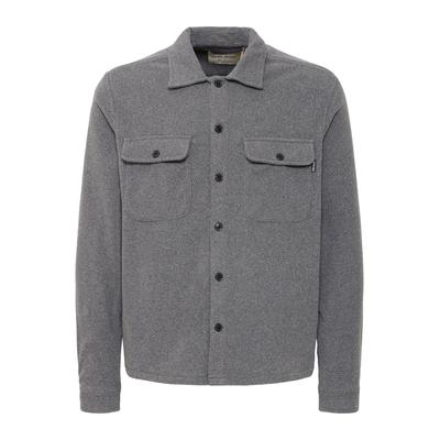 Hemdjacke BLEND "Hemdjacke BHShirt", Herren, Gr. XXL, grau (charcoal mix), Obermaterial: 100% Polyester PES., Jacken