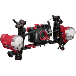 Olympus PT-059 (TG-6+7) (Unterwassergehäuse), Kameraschutz, Silber, Schwarz, Rot