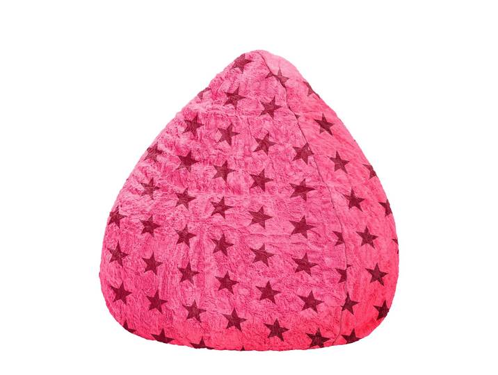 Sitzsack Stars Pink/Pastellrot Webstoff 110cm