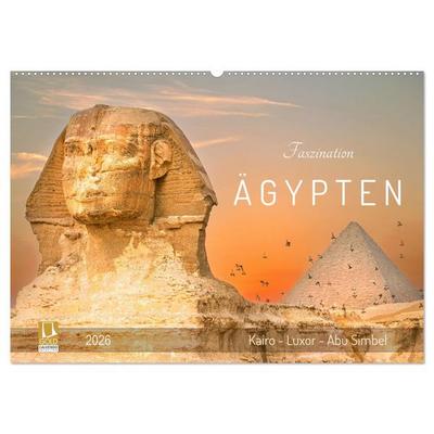 Faszination Ägypten: Kairo - Luxor - Abu Simbel (Wandkalender 2026 DIN A2 quer), CALVENDO Monatskalender
