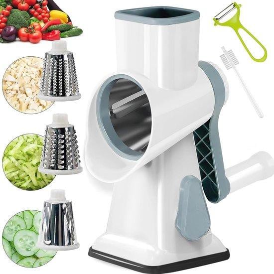 Multifunctionele Roterende Kaasrasp met Handvat voor Groenten en Fruit