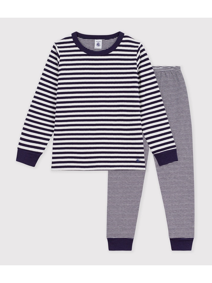 PETIT BATEAU Pyjama in Dunkelblau - 92