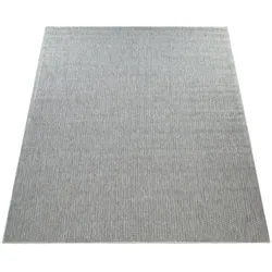 KADIMA DESIGN Outdoor Teppich Natur Balkon, Terrasse schmutzabweisend Grau Rechteckig 60x100 | 100% Polypropylen, Rücken aus Polypropylen | pflegeleicht