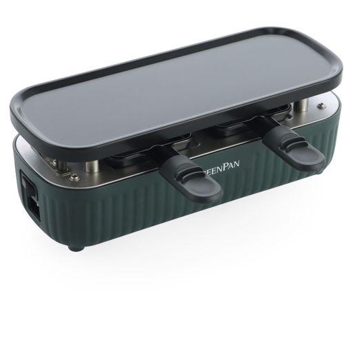 GreenPan Silhouette Raclette Gourmetgerät 32,5x13 cm Grün