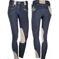 Harrys Horse Damenreithose Richmond, Strass und Ziernähte, Kniebesatz, total eclipse (navy), Größe: 38