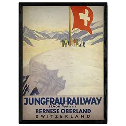 POSTER Schweizer Zug A3 Rahmenlos