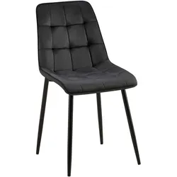 CLP Esszimmerstuhl Gifford Samt   Farbe: schwarz, Material: Samt