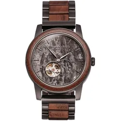 Holzkern Herrenarmbanduhr Automatik Chicago Walnuss/Marmor