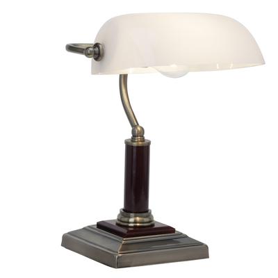 BRILLIANT Tischleuchte "Bankir", gold (messing antik), 1, H: 33,5cm, 1 Stk., Leuchten, Tischlampe messing antik, Tischleuchte