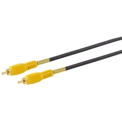 Cinchstecker auf Cinchstecker, vergoldet, 10m