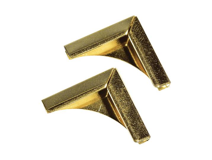 Rayher Metallecken für Bucheinbände 21 × 21 mm 4 Stück