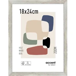 Nielsen Bilderrahmen Zoom Holz Silber / 18 x 24