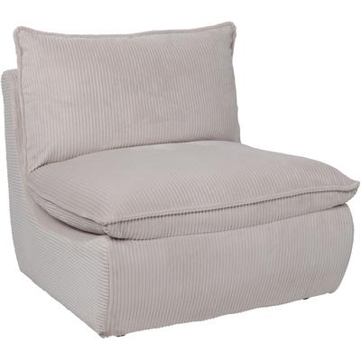 Loungesessel HELA "RHODOS", beige, B:74cm H:77cm T:87cm, Microfaser Breitcord;Polyester;Polyamid, Sessel, Sessel;gepolstert;aufgesetztes Kissen;Microfaser;Breitcord