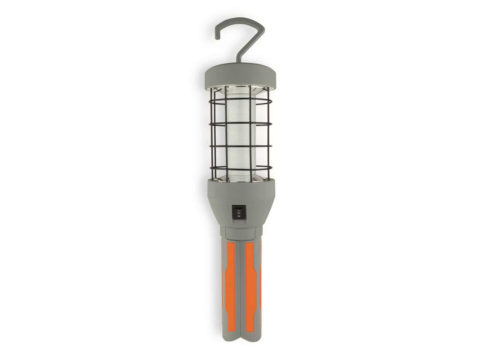 REV Universele LED-werklamp met statief, Grijs/Oranje, 12,5 W, oplaadbaar