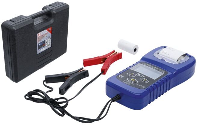 BGS Testeur numérique de batteries et systèmes de chargement avec imprimante ; BGS technic (2133)
