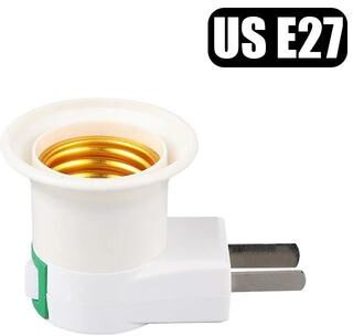 Uplift Essentials Direct Plug In Rotary Lamp Holder With Switch For E27 Bulb Socket style C Us