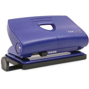 RAPESCO Locher 810-P, PF87S0L1, blau, Bürolocher, Stanzleistung ca. 12 Blatt