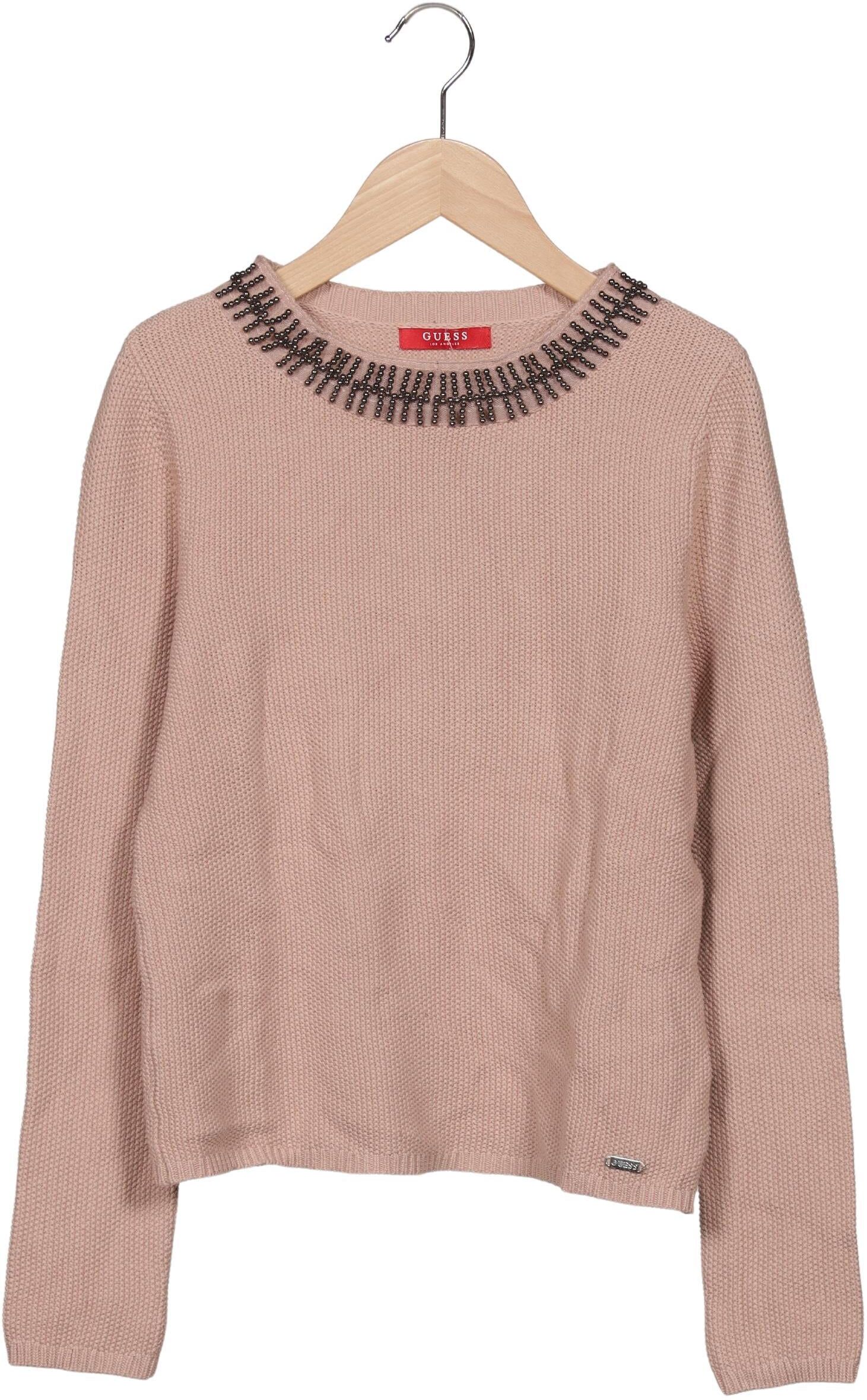 Guess Damen Pullover, Pink, Gr. EU 36, Baumwolle - Second Hand