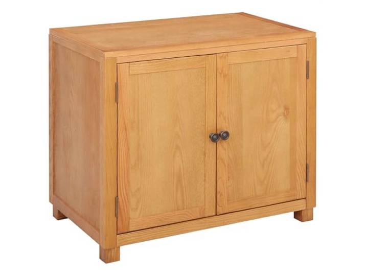 GKHPYURE Schrank braun 78 x 50 x 70 cm Eiche massiv Minimalistisches Design, 2 Türen, -Kippen, Verwendung im Innenbereich, einfache Montage