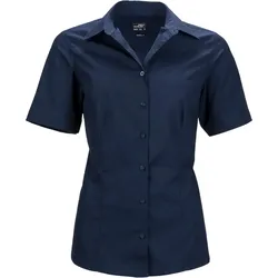 James & Nicholson Damen Popeline Business Bluse kurzarm JN643 navy XS