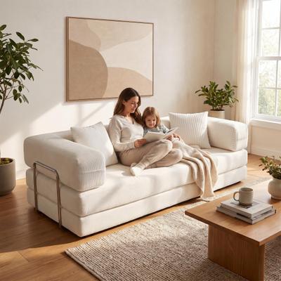 Kodotan sofa Double sofa, sofa bed, multifunctional compression sofa, wide body sofa, pure sponge sofa, fine striped Corduroy fabric sofa