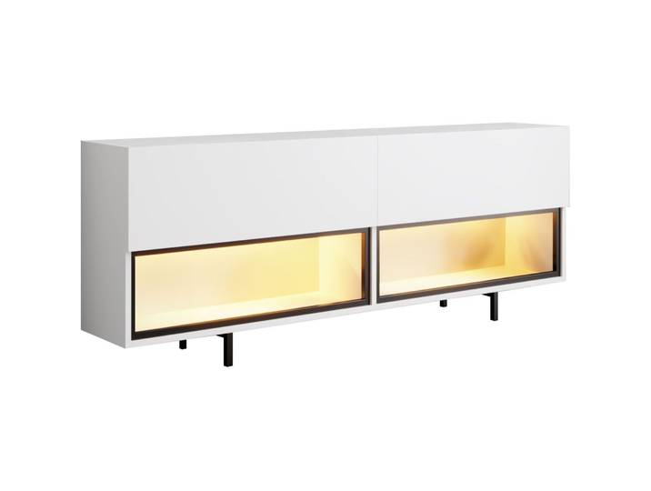 TV-Möbel Georis Weiss Holzwerkstoff B 180 cm