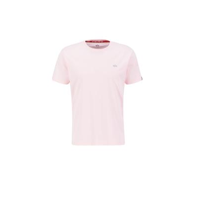 T-Shirt ALPHA INDUSTRIES "Unisex EMB T-Shirt", Herren, Gr. XS, pink (pastel pink), Obermaterial: 100% Baumwolle, Shirts T-Shirt