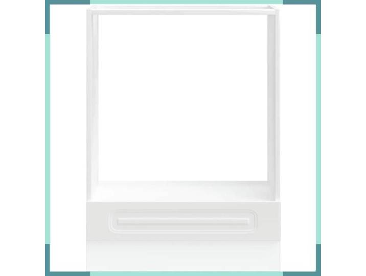 Armoire à four - Kalmar - blanc - bois d'ingénierie - pieds réglables - 60 x 46 x 81 5 cm