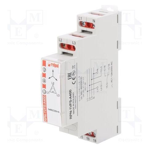 Relpol 3-Phasen-Überwachungsrelais 3(N) 1P 3(N)400 (864372)