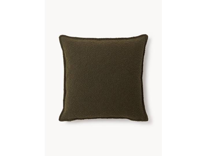 Grand coussin canapé en bouclette Lennon, 60 x 60 cm