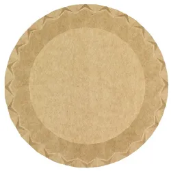 Greenuso MONOUSO - Pappteller "Flower" Kraft Ø18cm 225g/m2 (50 Stück)