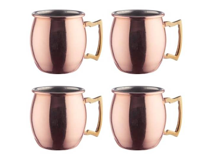 BUTLERS 4er Set Mini Moscow Mule Becher 60 ml Edelstahl