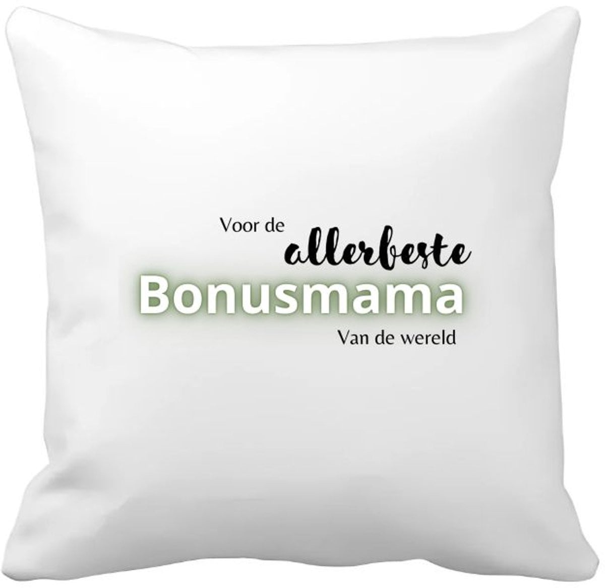Akyol Kussenhoes voor de beste bonusmama - 40 x 40 cm