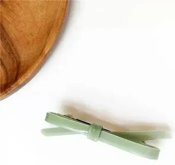 Multisell Products Hub Korean Hairpin Headdress Clip For Girls, Influencer Style Bow Head Clip, Perfect For Banged Hairstyles And Side Clips mint Green