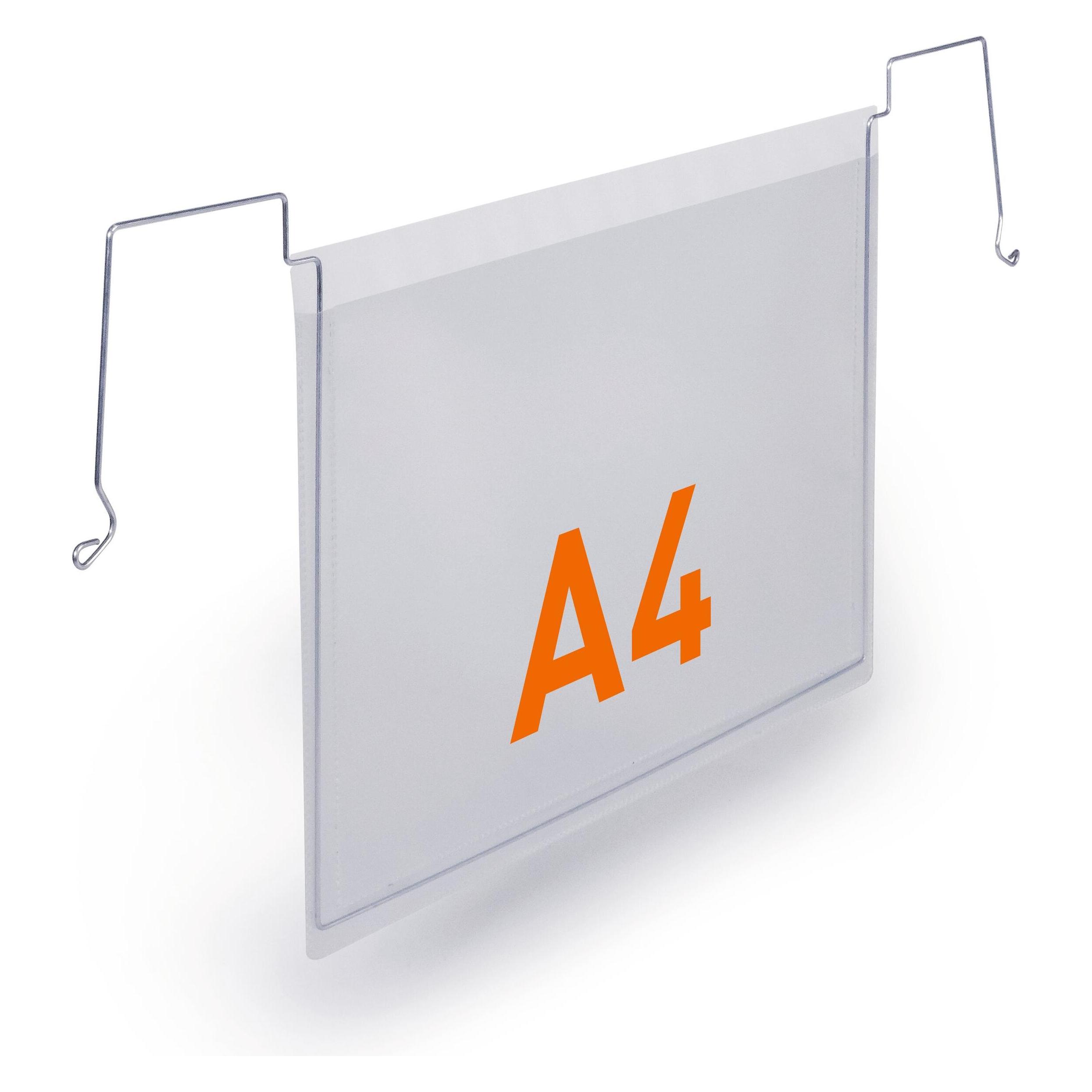 Durable Drahtbügeltasche A4 quer PP 50 stk (118519)