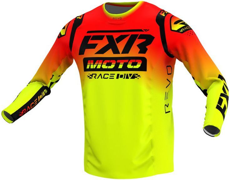 Maillot cross FXR REVO COMP TEQUILA SUNSET 2022 Red/Yellow