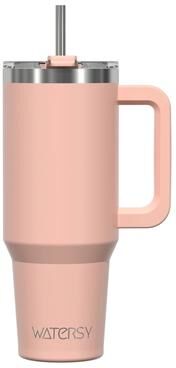 Inspire Select Stainless Steel Insulated Water Bottle 20oz Vacuum Thermal Coffee & Travel Mug (Hot & Cold) dark Pink 20 Fl Oz