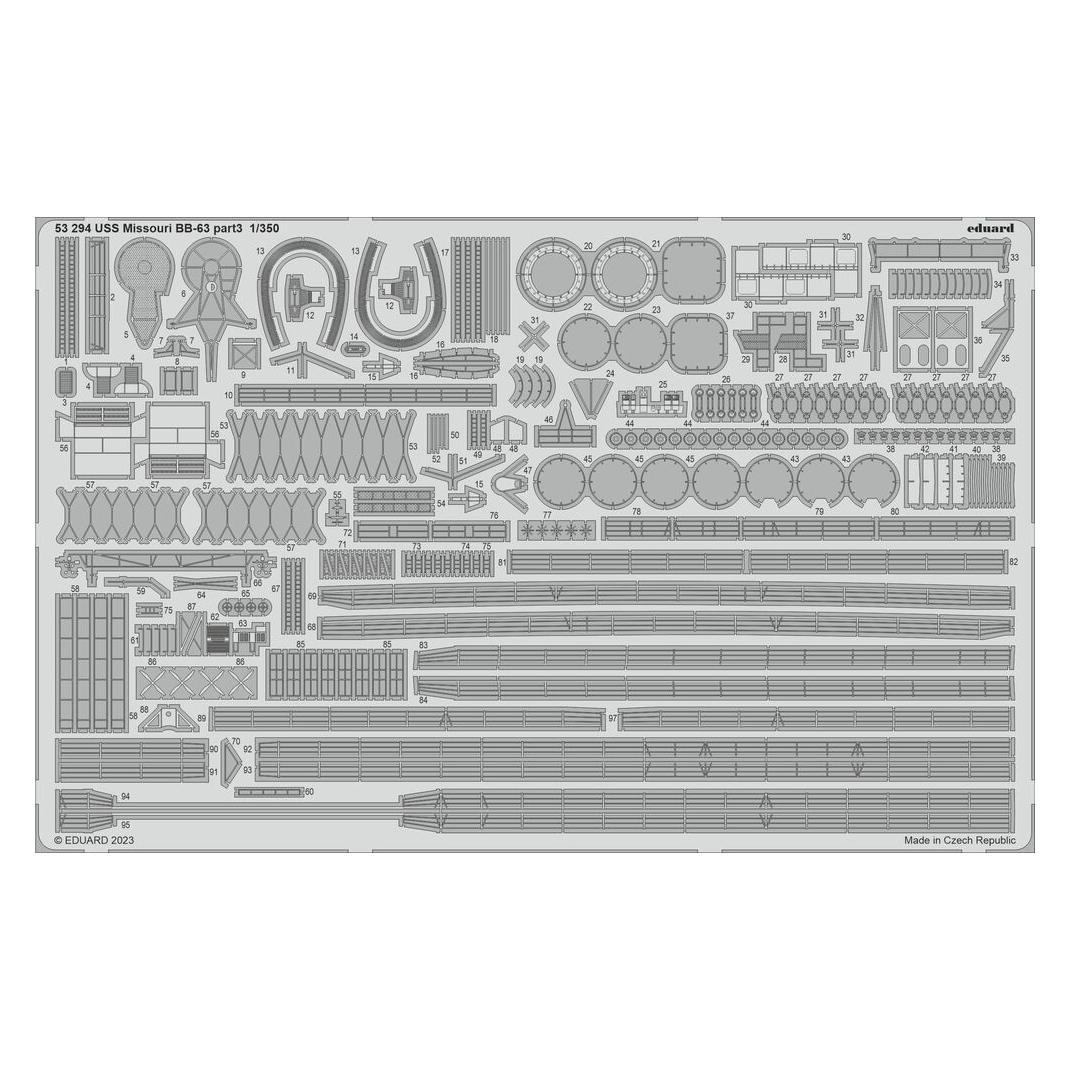 Eduard USS Missouri BB-63 part 3 1/350 HOBBY BOSS (53294)
