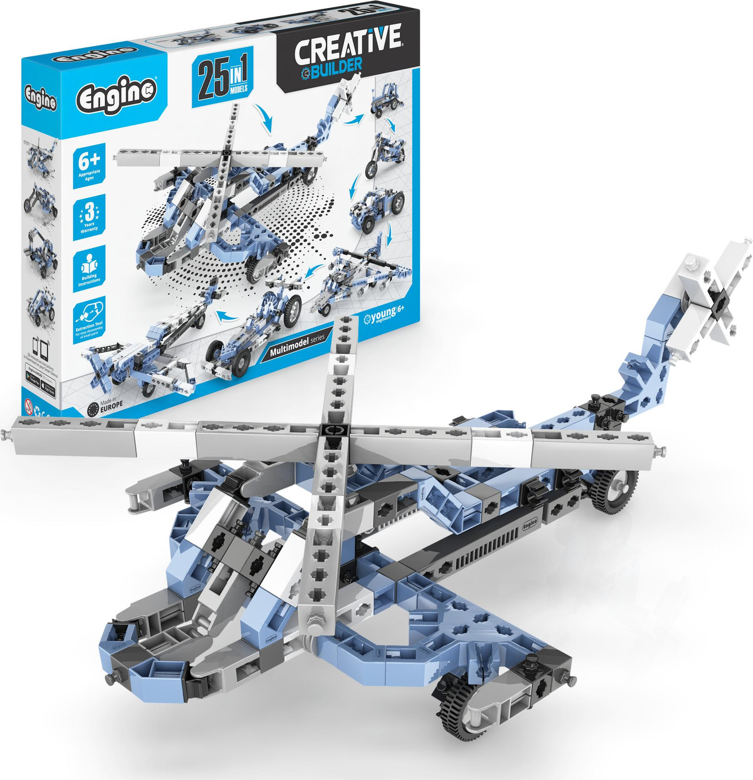 Engino Creative Builder multimodelset 25 in 1 bouwpakket