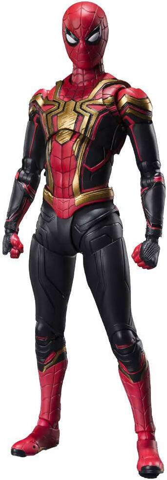 Bandai Tamashii Nations S.H. Figuarts Spider-Man No Way Home actiefiguur, Spider-Man geïntegreerd pak, finale strijd editie, 15 cm