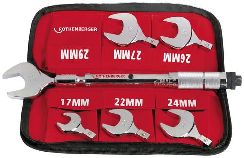 Rothenberger 175001 Drehmoment-Gabelschlüssel-Set 14 - 77 Nm