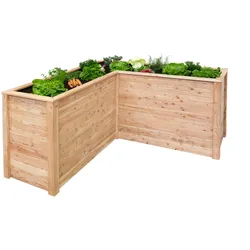 Westmann Holz Hochbeet, Kräuterbeet "Klassik L",natur,170,5 x 170,5 x 84 (L x B x H)