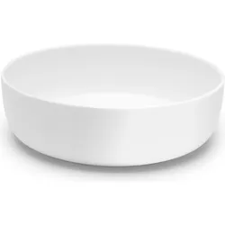 Base Schale 20 cm, glasiert, weiß
