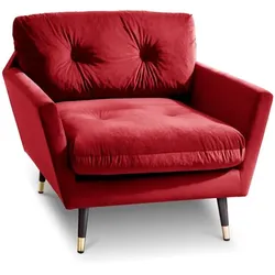 BOOOM Sessel Japan Stoff Dark Red