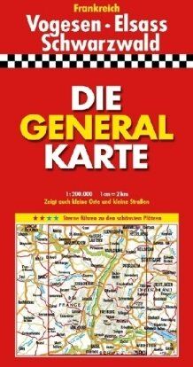 Die Generalkarte Vogesen, Elsass, Schwarzwald 1 :200 000 - Preis vom 10.10.2026 11:48:34 h