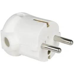 PCE 08309 Schutzkontaktstecker PP 2SL seitlich IP20 weiß